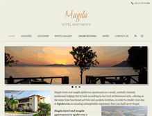 Tablet Screenshot of hotelmagda.gr